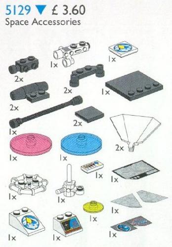 Space Accessories LEGO Service Packs set (#5129-1, 1996)