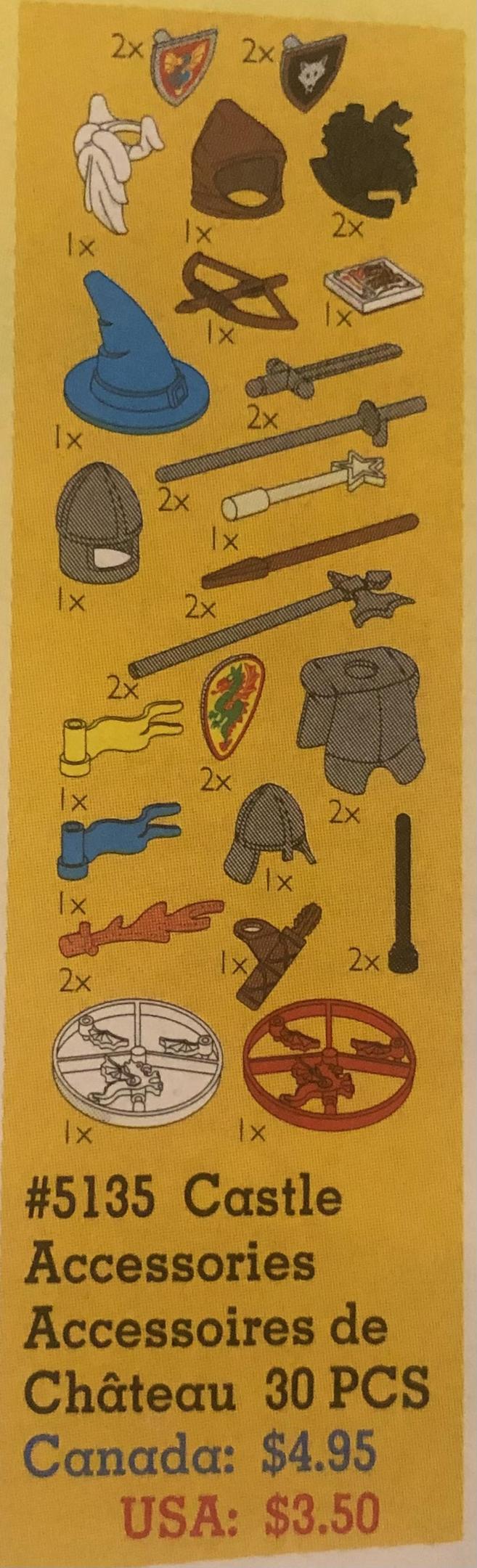 Castle Accessories LEGO Service Packs set (#5135-2, 1996)