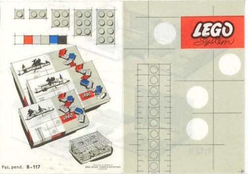 2 x 3 Plates (architectural hobby und modelbau version) LEGO set (#519-9, 1962)
