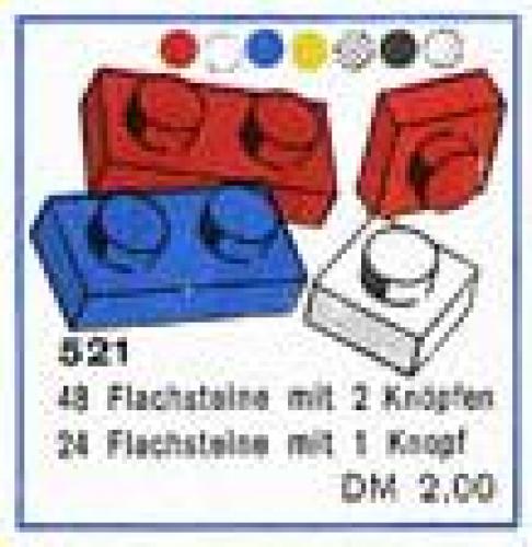 1 x 1 and 1 x 2 Plates (cardboard box version)
