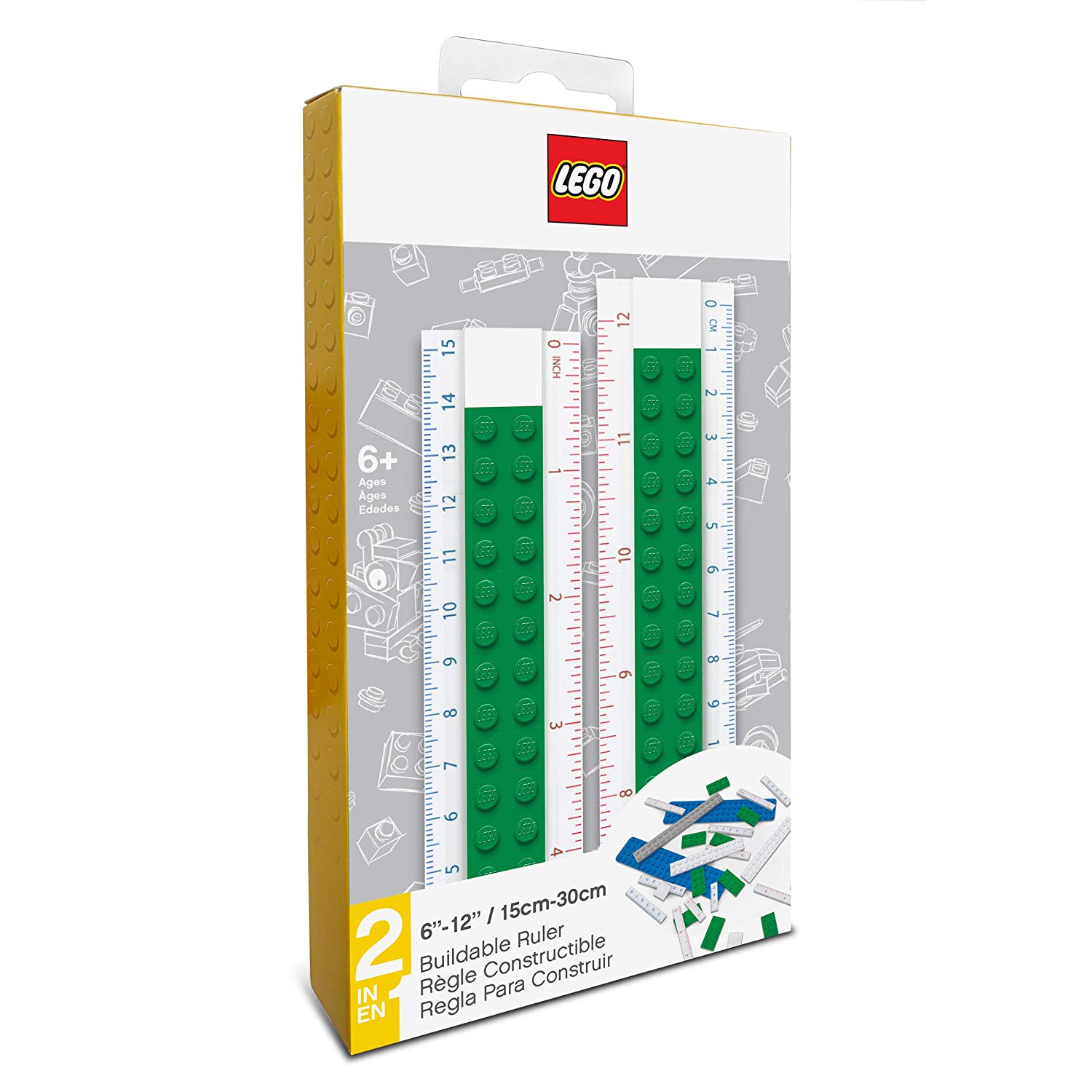 Buildable Ruler (Green) LEGO set (#52396-1)