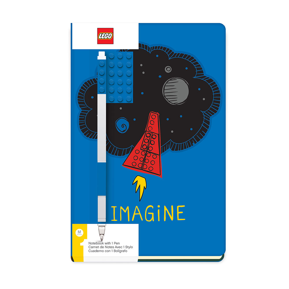 Notebook with 1 Pen: Imagine LEGO Stationery and Office Supplies set (#52523-1, 2020)