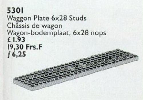 Wagon Plate 6 x 28 LEGO set (#5301-1, 1992)