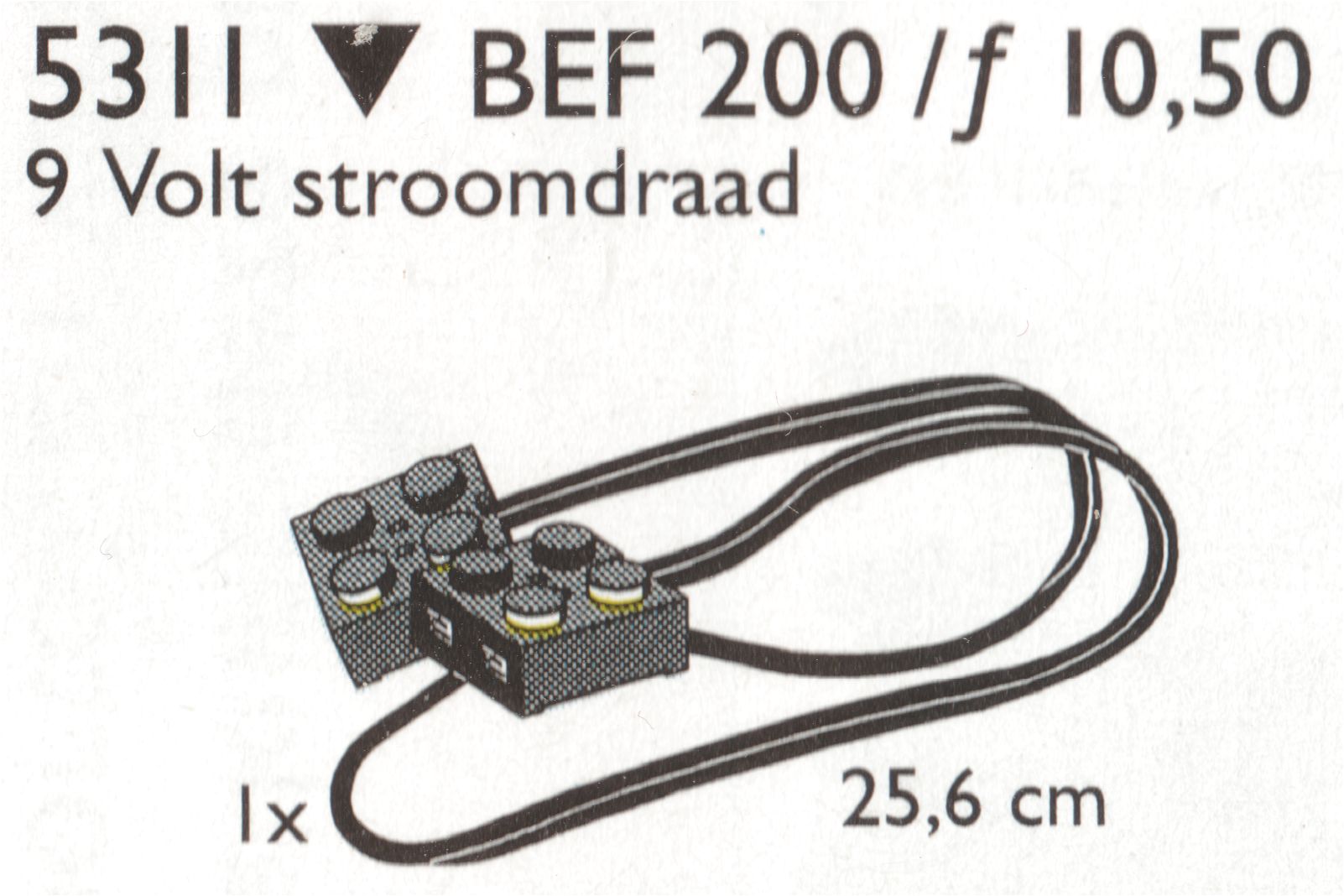 9V Wires (25.6 cm) LEGO Service Packs set (#5311-1, 1996)