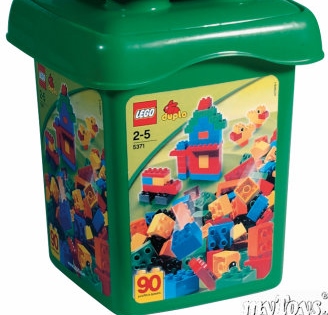 Bucket Green LEGO Basic Set set (#5371-1, 2005)