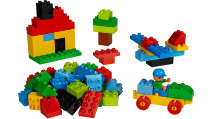 Large Brick Box - Green Plate LEGO Basic Set set (#5380-2, 2008)