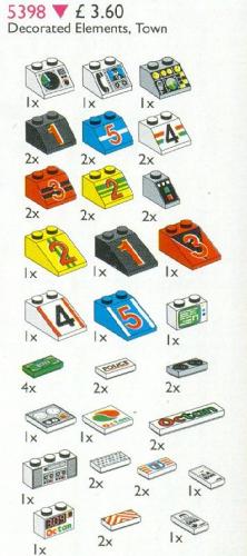 Decorated Elements LEGO Service Packs set (#5398-1, 1996)