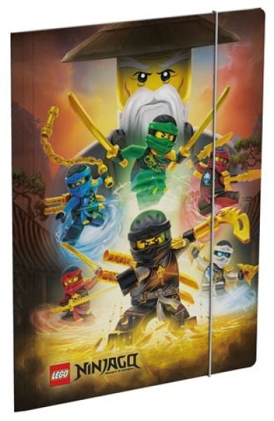 Ninjago 4 Ninja's Elastomer LEGO Stationery and Office Supplies set (#5410574466631-1, 2018)