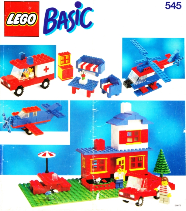 Build-N-Store Chest LEGO Basic set (#545-1, 1990)