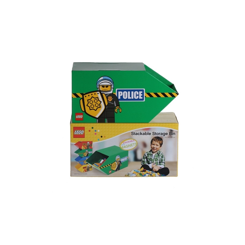 Stackable Storage Bin (Police) LEGO Storage set (#5707811010048-1, 2009)