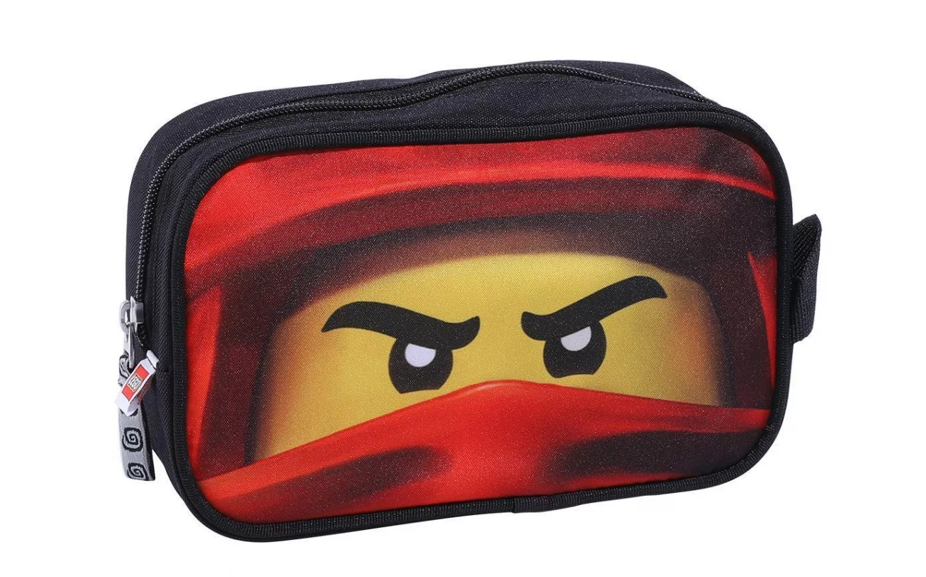 Ninjago Kai of Fire Pencil Case LEGO Stationery and Office Supplies set (#5711013073695-1, 2020)