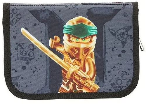 Ninjago Golden Lloyd Pencil Case with Pencils LEGO Stationery and Office Supplies set (#5711013084967-1, 2021)