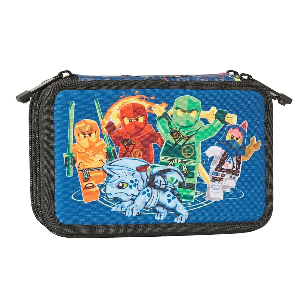 Ninjago Family 3-Layered Pencil Case LEGO Stationery and Office Supplies set (#5711013127329-1, 2024)