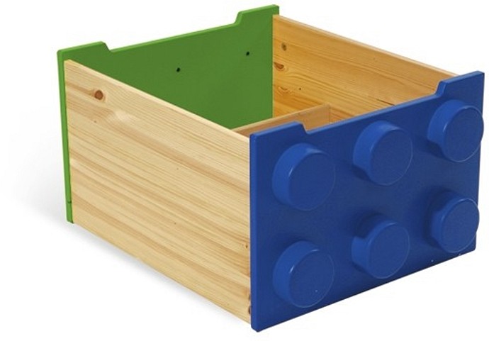 Rolling Storage Box (Blue and Green)