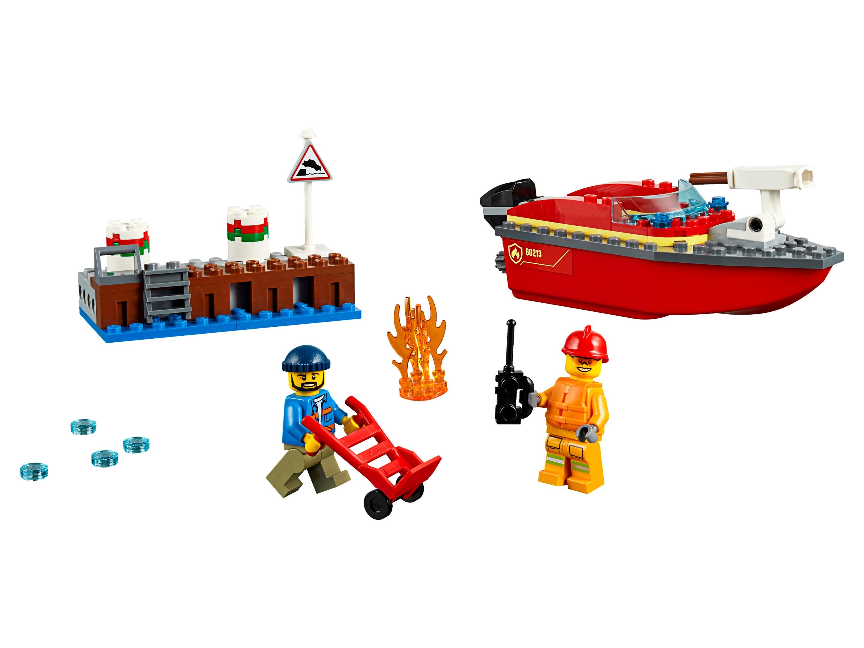 Dock Side Fire LEGO Fire set (#60213-1, 2019)