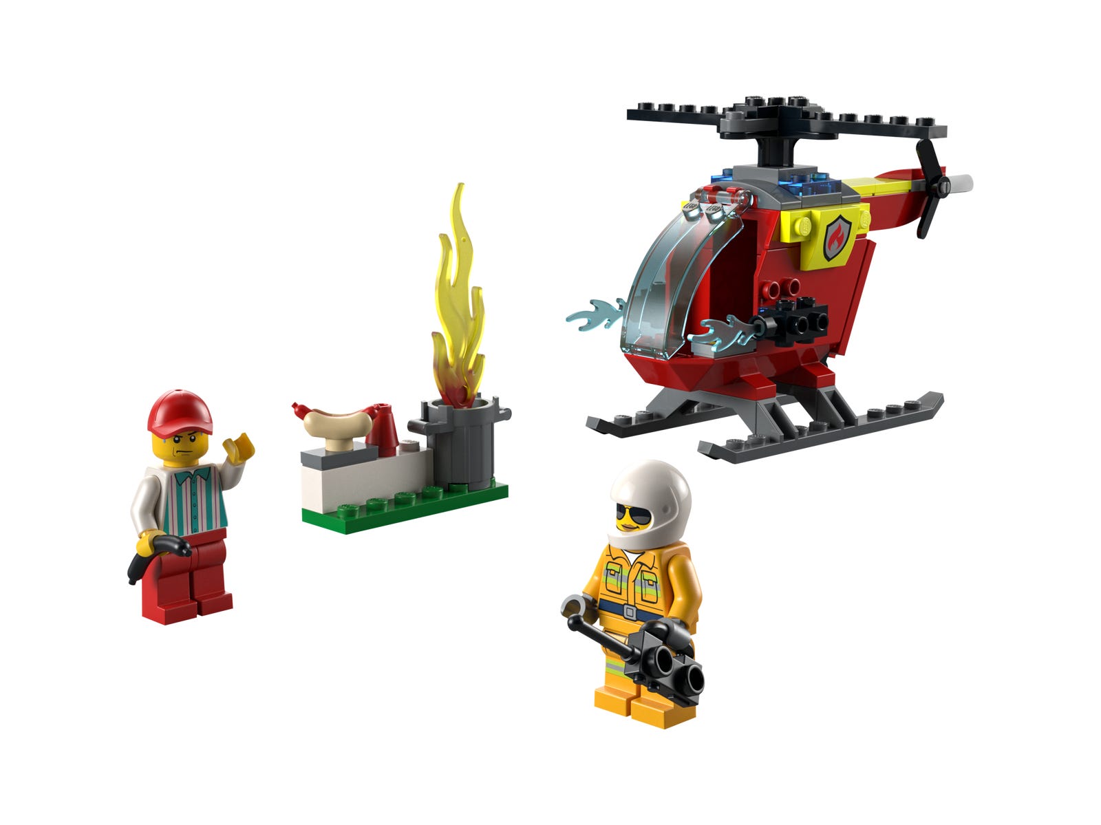 Fire Helicopter LEGO set (#60318-1)