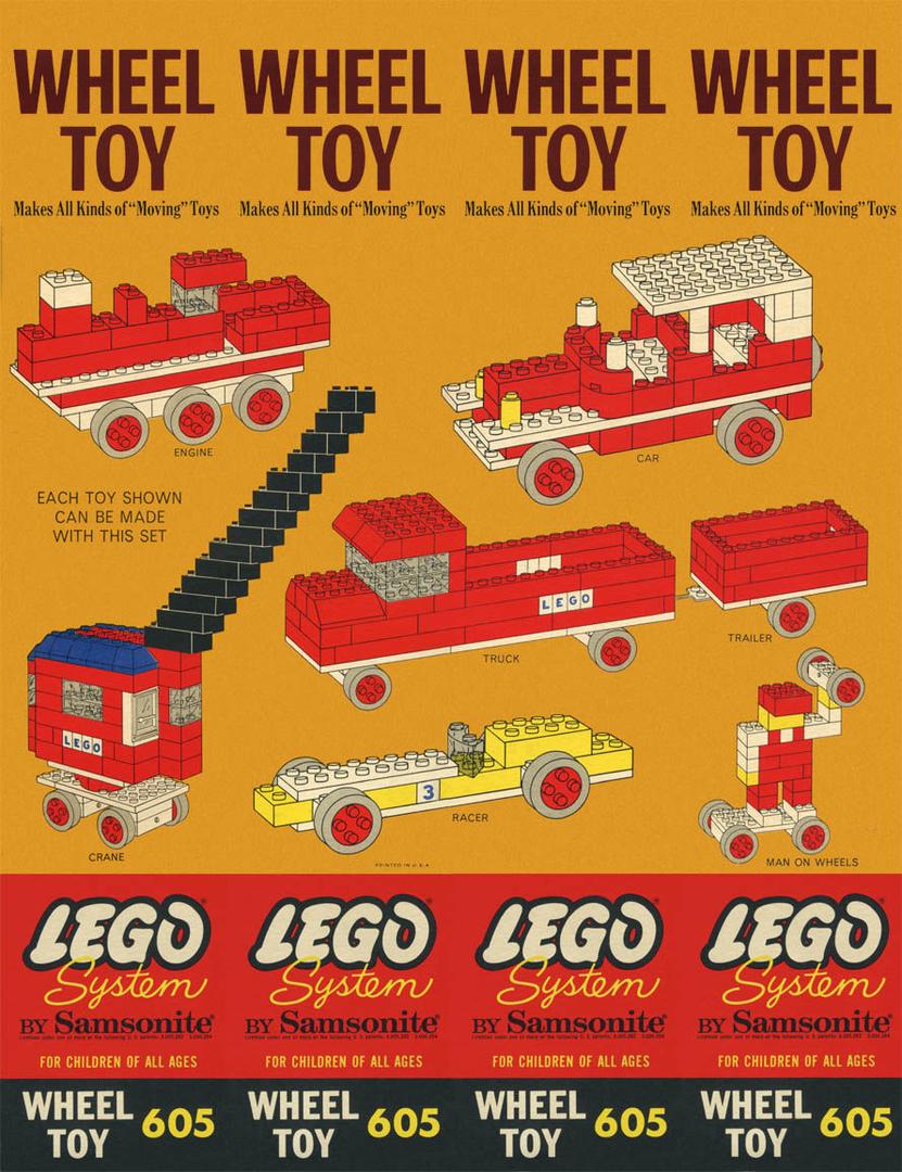 Wheel Toy LEGO set (#605-4, 1963)