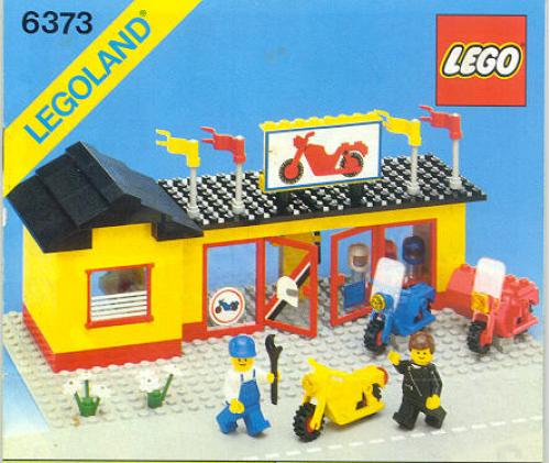 Motorcycle Shop LEGO set (#6373-1, 1984)