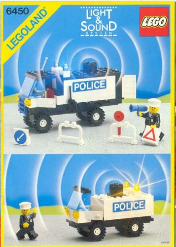 Mobile Police Truck LEGO Classic Town set (#6450-1, 1986)
