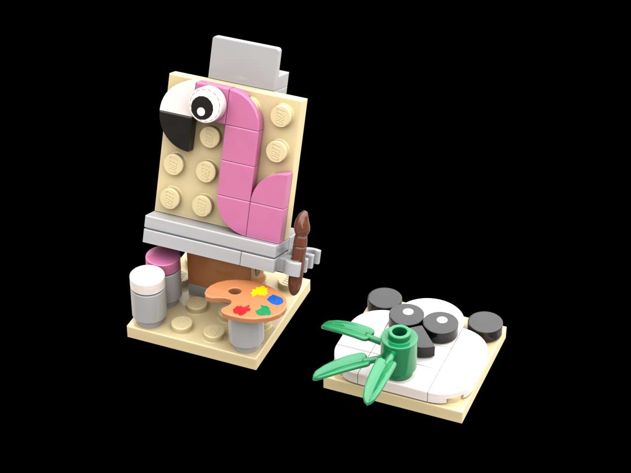 Creative Wildlife Panda and Flamingo LEGO set (#6581677-1)