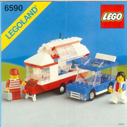 Vacation Camper LEGO Classic Town set (#6590-1, 1988)