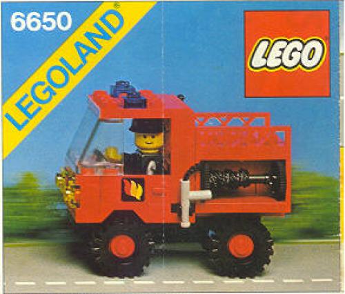 Fire and Rescue Van LEGO Classic Town set (#6650-1, 1981)