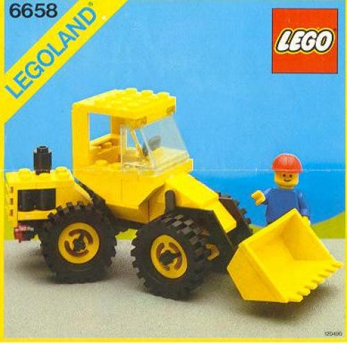 Bulldozer LEGO Classic Town set (#6658-1, 1986)