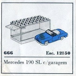 1:87 Mercedes Sport LEGO set (#666-1, 1964)