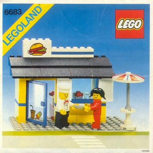 Burger Stand LEGO set (#6683-1, 1983)