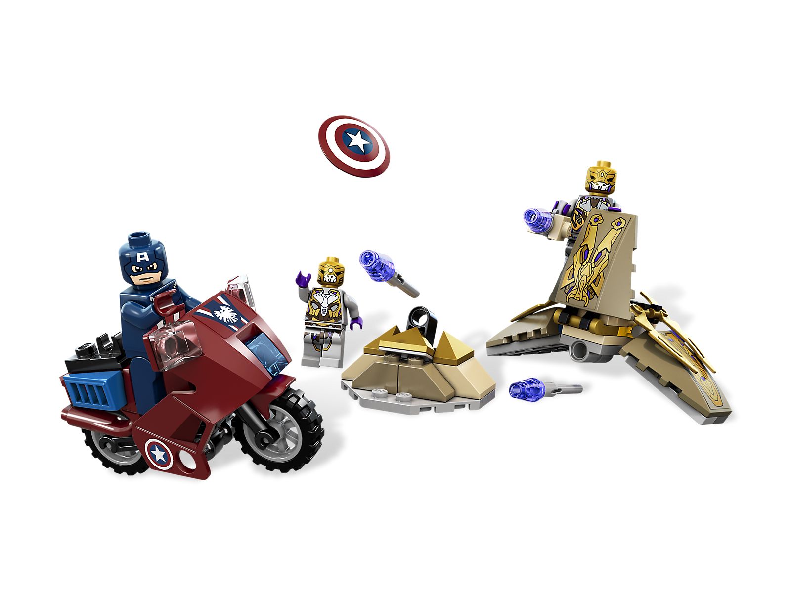 Captain America's Avenging Cycle LEGO Avengers set (#6865-1, 2012)