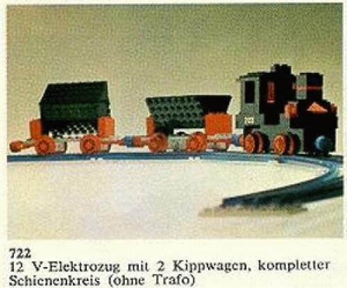 12V Electric Train with 2 Wagons LEGO set (#722-2)