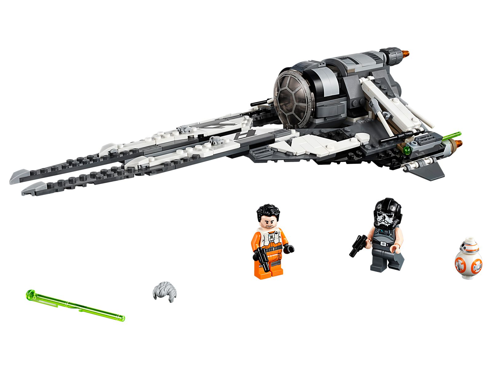 Black Ace TIE Interceptor LEGO Star Wars set (#75242-1, 2019)