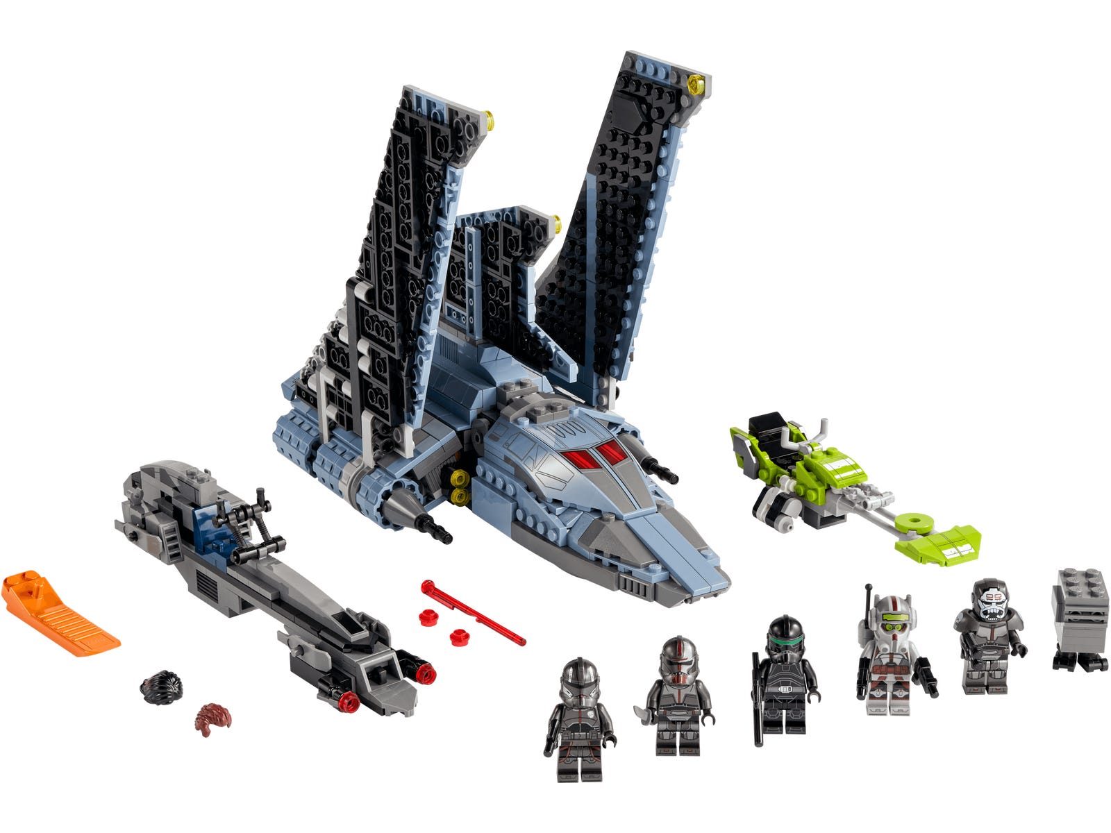 The Bad Batch Attack Shuttle LEGO Star Wars set (#75314-1, 2021)