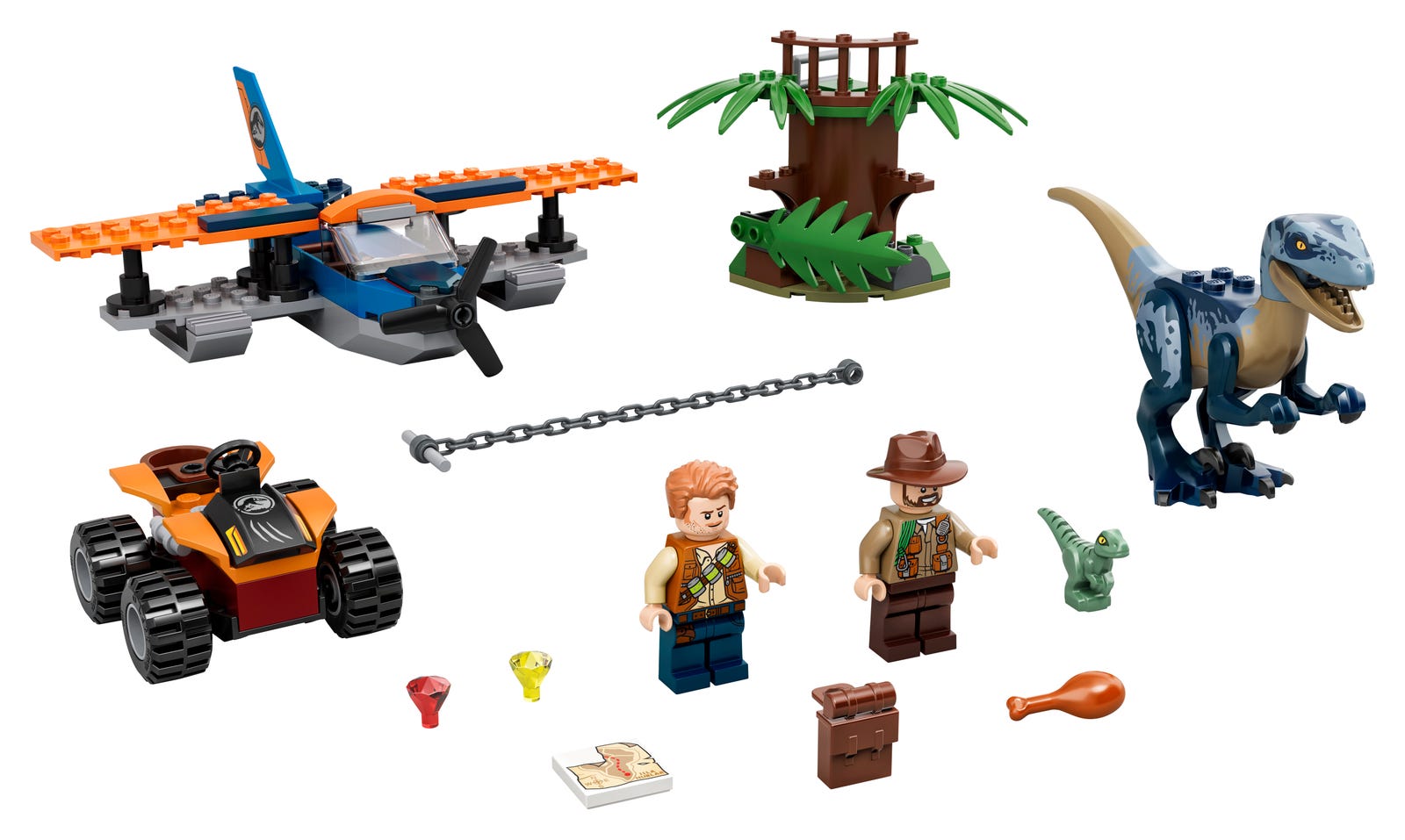 Velociraptor: Biplane Rescue Mission LEGO Jurassic World set (#75942-1, 2020)