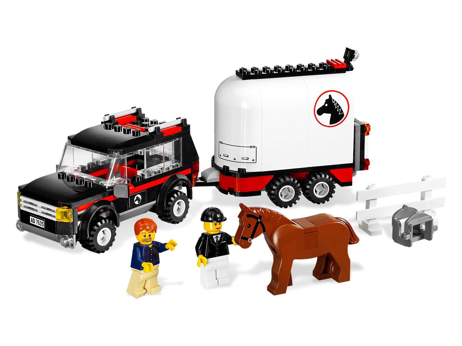 4WD with Horse Trailer LEGO set (#7635-1, 2009)