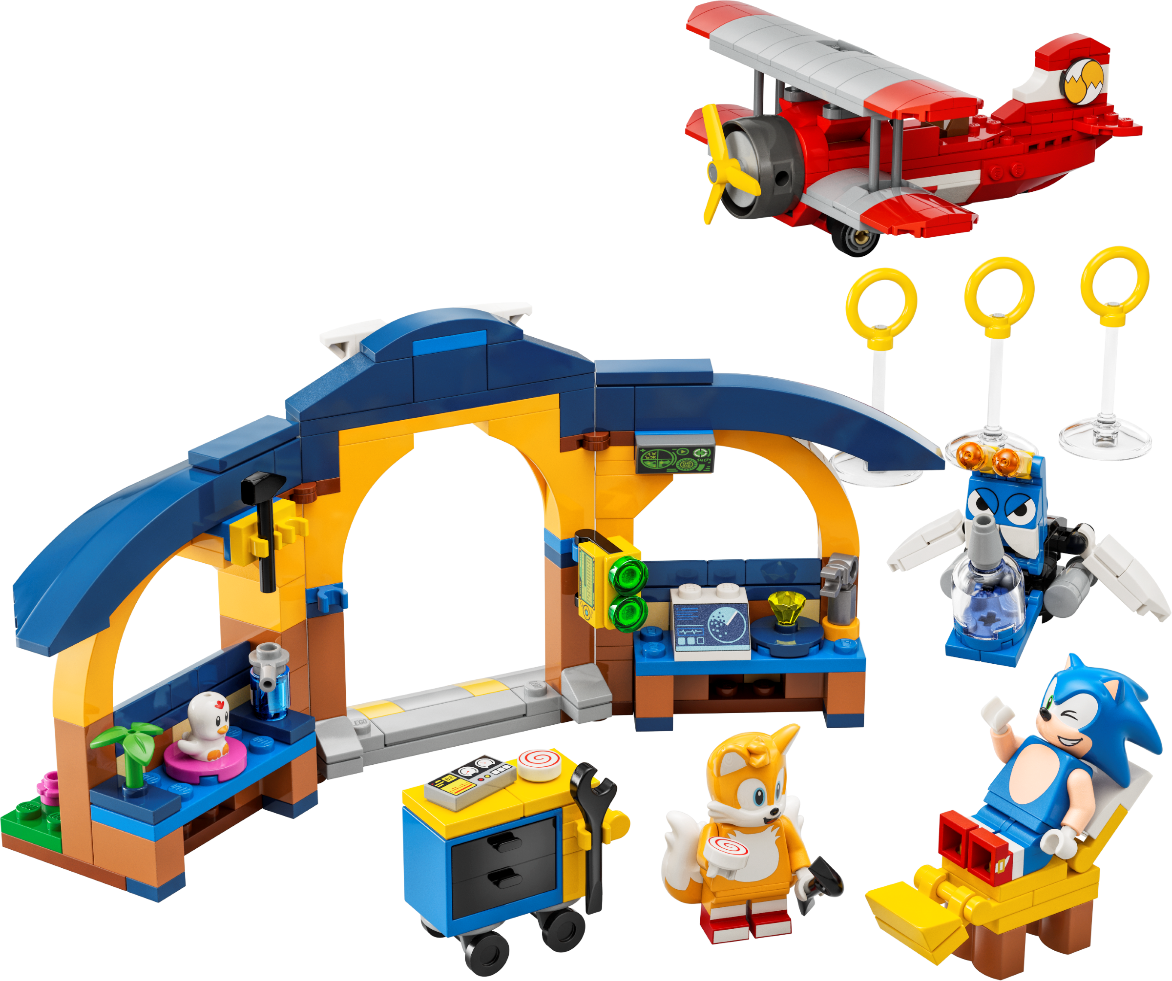 Tails' Workshop and Tornado Plane LEGO set (#76991-1)