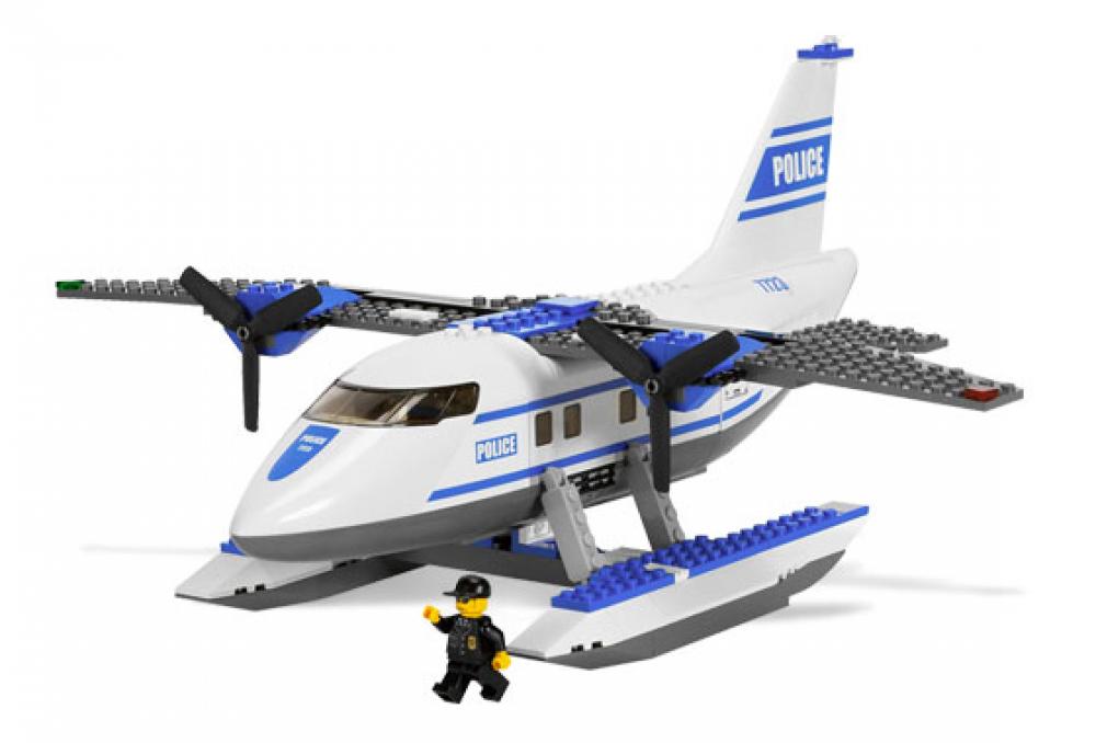 Police Pontoon Plane LEGO set (#7723-1, 2008)