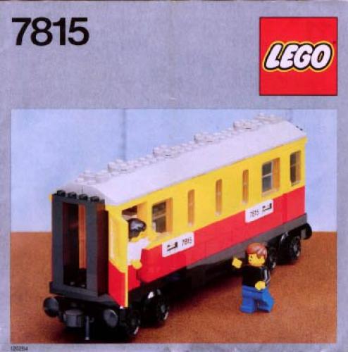Passenger Carriage / Sleeper LEGO set (#7815-1, 1983)