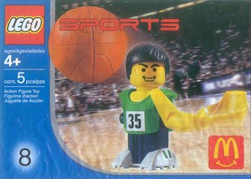 McDonald's Sports Set Number 8 - Green Basketball Player #35