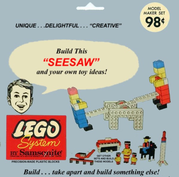 Seesaw LEGO set (#803-3, 1964)