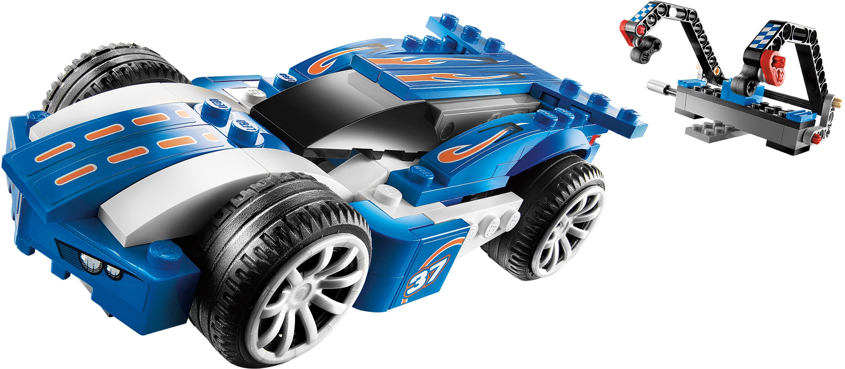 Blue Sprinter LEGO Racers set (#8163-1, 2009)