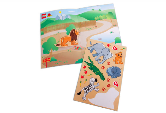 Duplo Zoo Sticker Sheet LEGO Gear set (#851960-1, 2007)