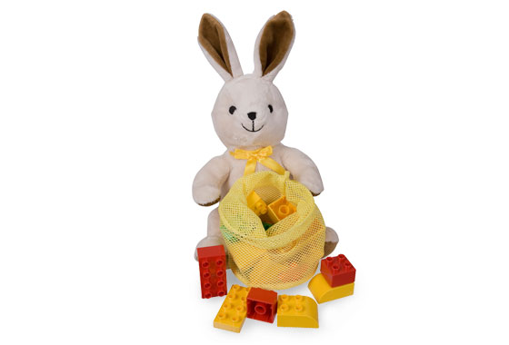 Plush Bunny with Bricks LEGO Duplo set (#852217-1, 2008)