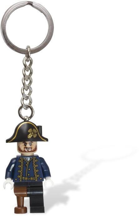 Captain Hector Barbossa Key Chain LEGO Key Chain set (#853189-1, 2011)