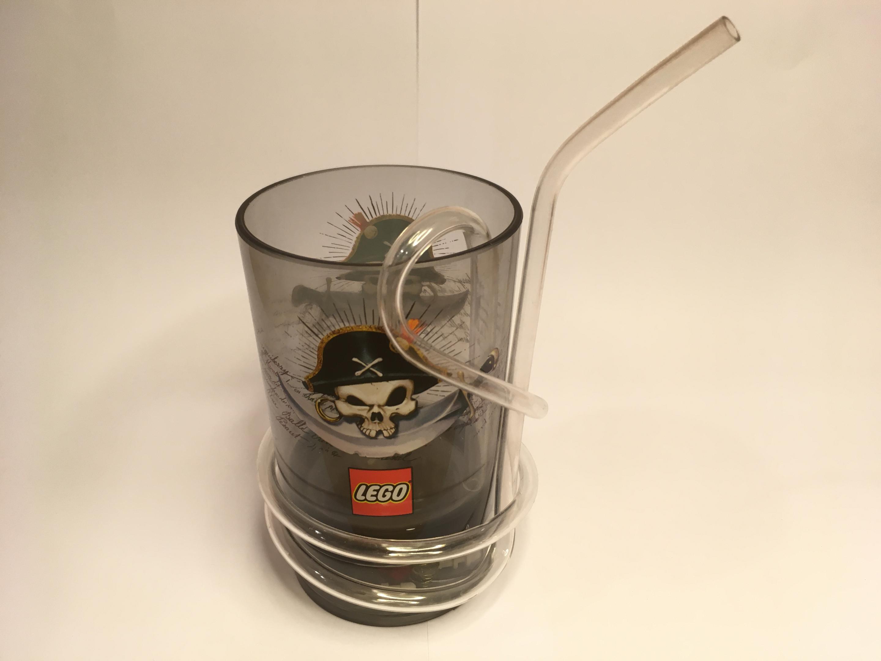 Pirates Tumbler with Straw LEGO Houseware set (#853247-1, 2012)