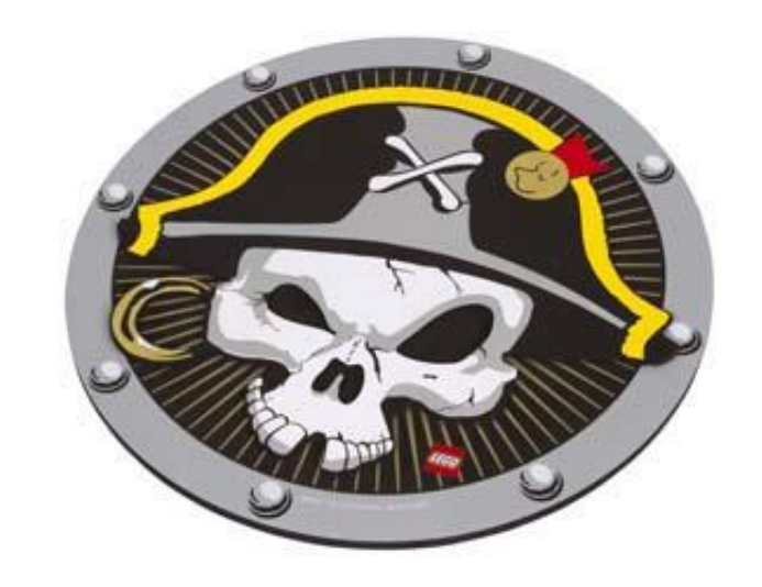 Pirate Shield (Gray) LEGO Role Play Toys and Costumes set (#853426-1, 2013)