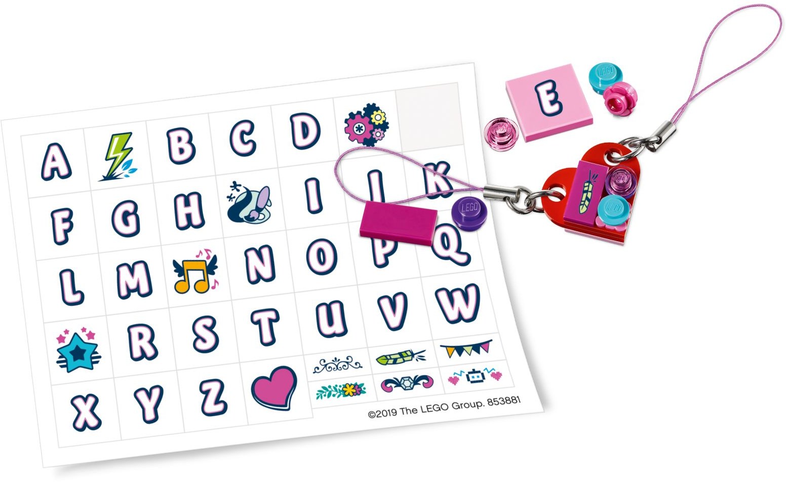 Friends Creative Bag Charms LEGO set (#853881-1)