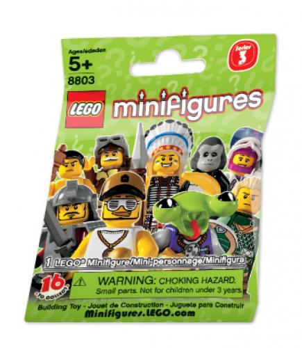 Series 3 - Random Bag LEGO Series 3 Minifigures set (#8803-0, 2011)
