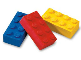 Brick Eraser Set LEGO Stationery and Office Supplies set (#922213-1, 2001)