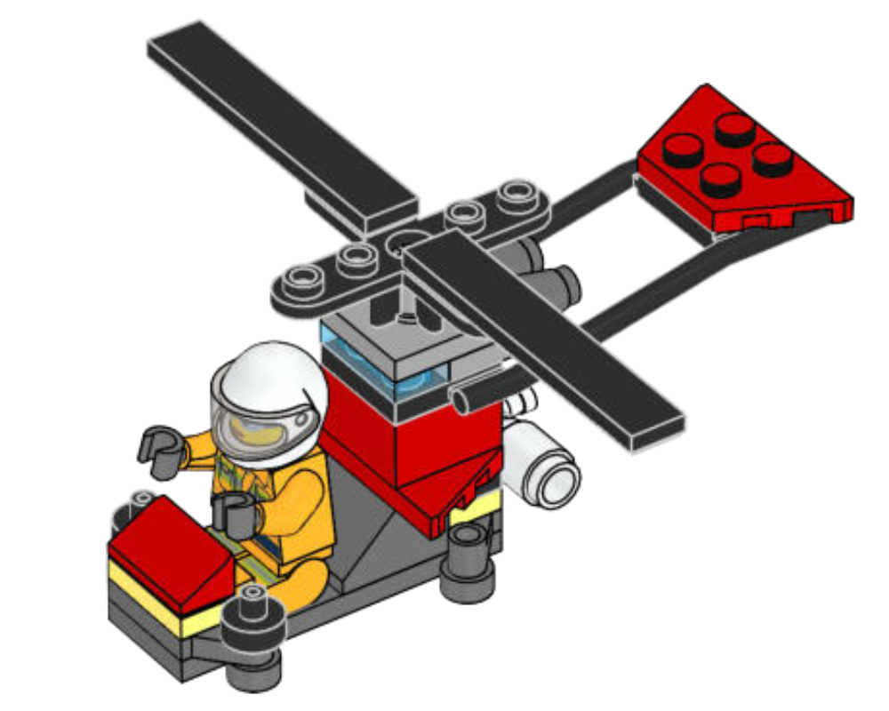 Gyrocopter LEGO Fire set (#951905-1, 2019)